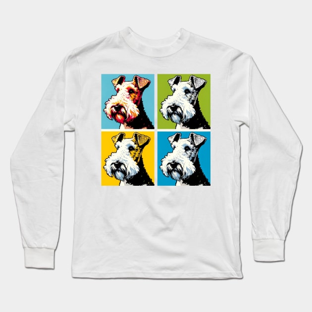 Wire Fox Terrier Pop Art - Dog Lovers Long Sleeve T-Shirt by PawPopArt